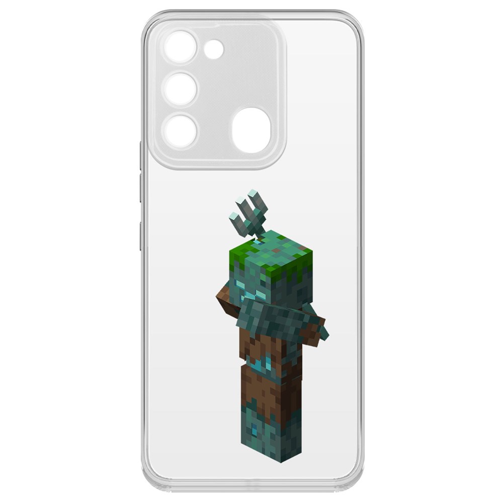Чехол-накладка Minecraft-Утопленник для TECNO Spark Go 2022