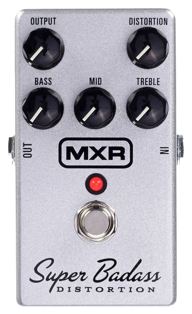 

Педаль эффектов/примочка для бас гитары DUNLOP MXR M75 Super Badass Distortion, Серебристый