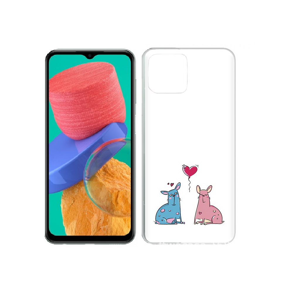 

Чехол MyPads Tocco для Samsung Galaxy M33 Лама любовь (PT227322.603.102), Прозрачный, Tocco
