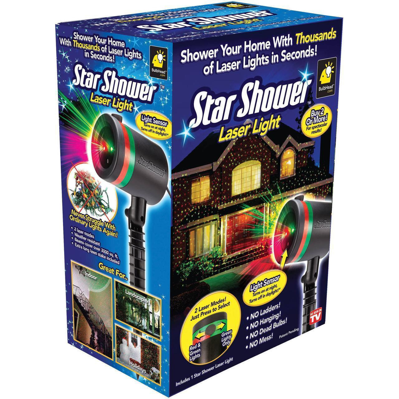 фото Лазерный проектор star shower laser light nobrand