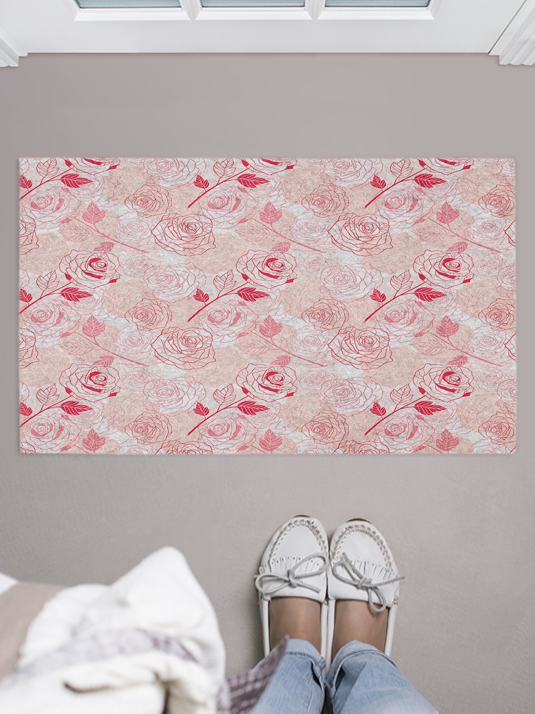 

Придверный коврик в прихожую для обуви, на резиновой основе, 75x45 см door_50172 JoyArty