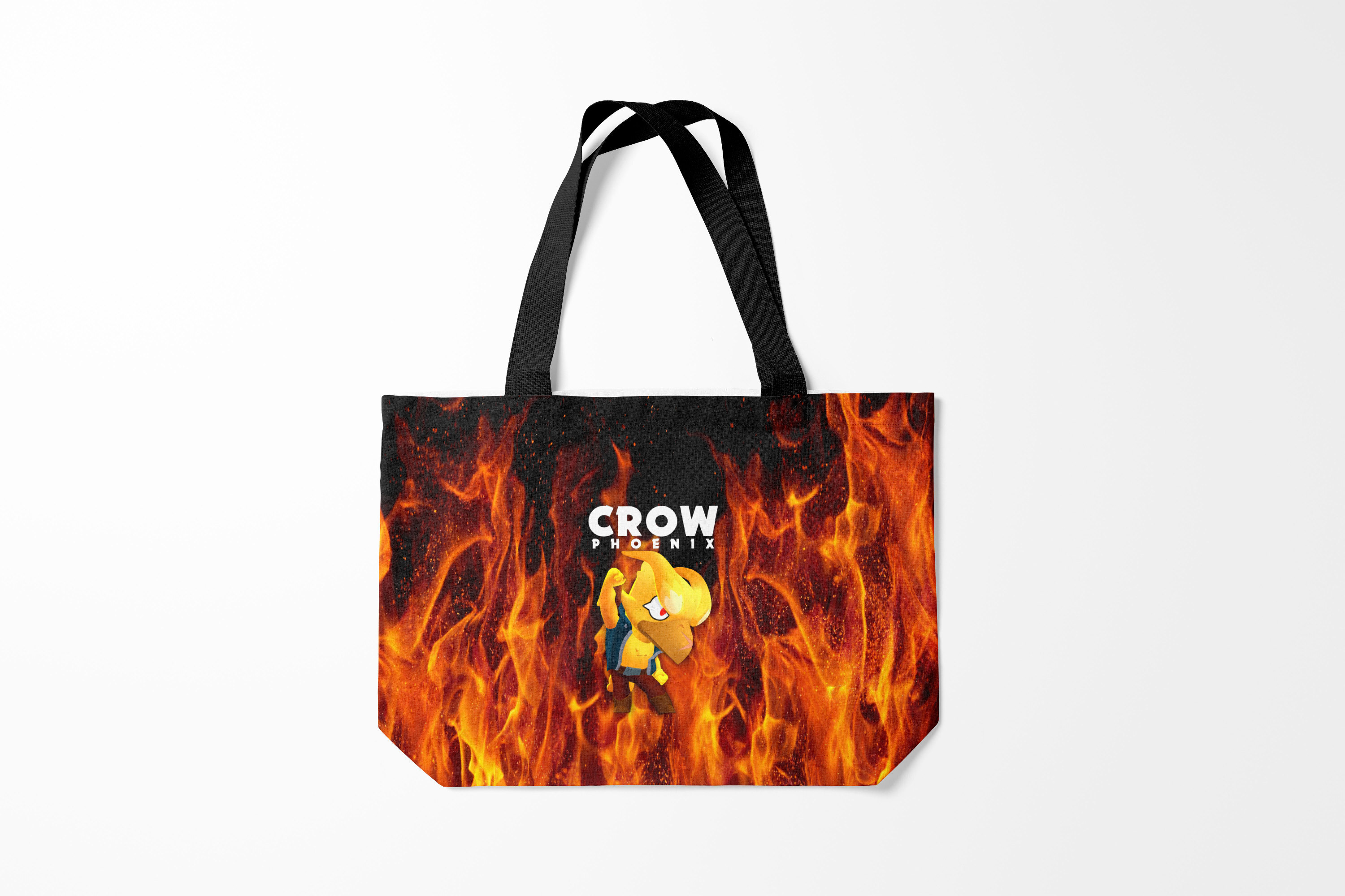 

Сумка шoппер унисекс Burnettie Brawl Stars CROW PHOENIX, черный; оранжевый, Brawl Stars CROW PHOENIX