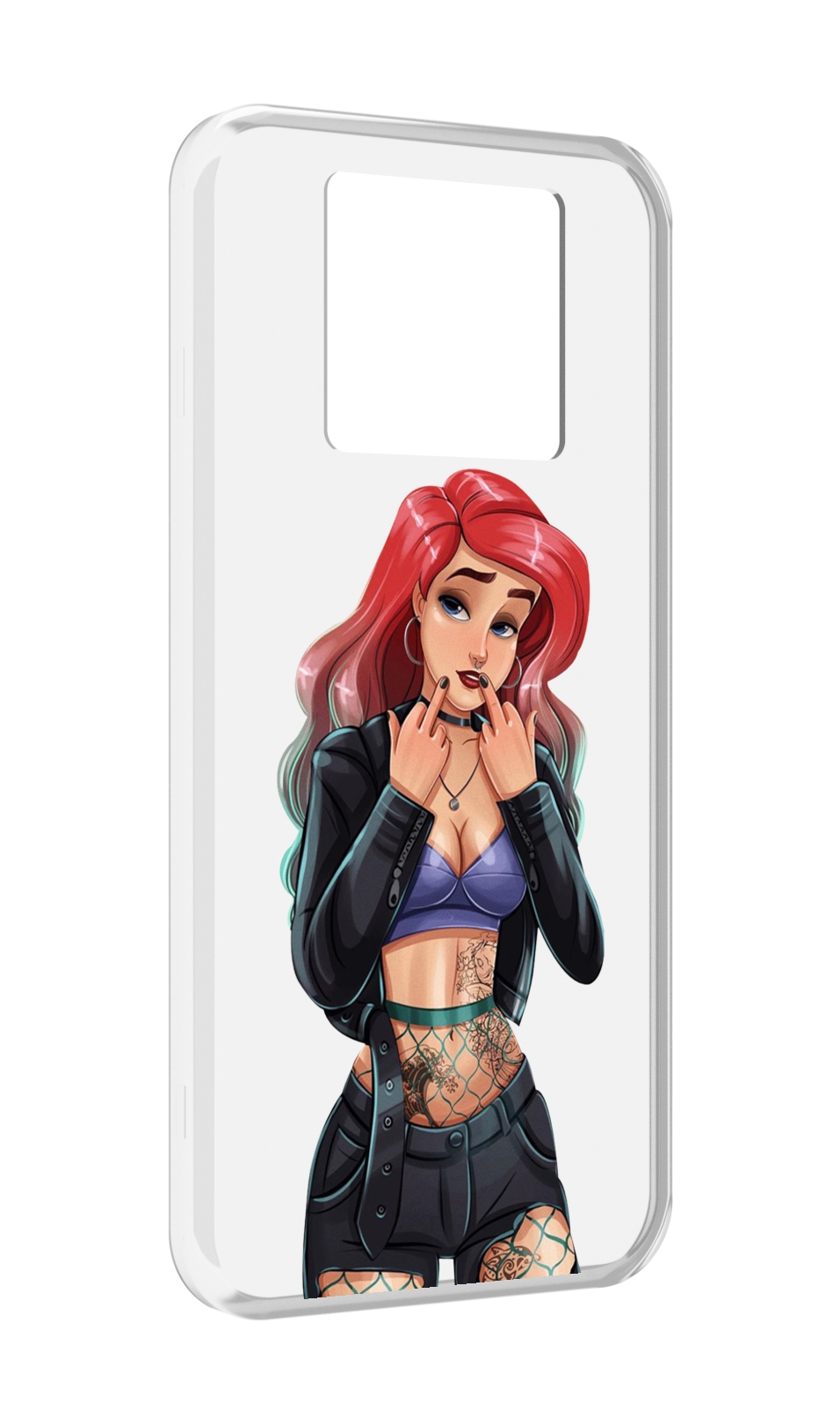 

Чехол MyPads Ариэль-русалочка-готика для Black Shark 3 5G / Black Shark 3S, Прозрачный, Tocco