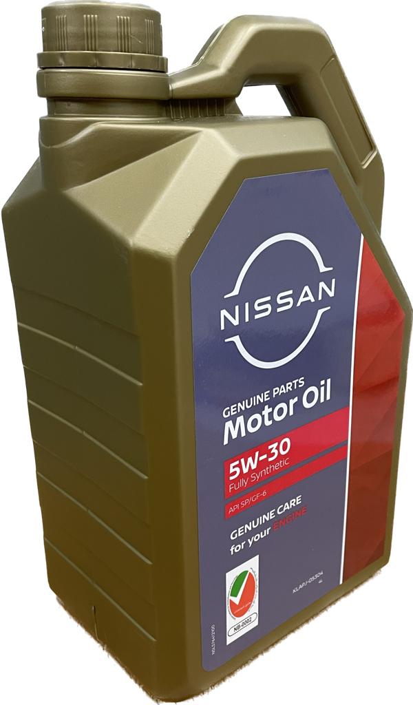 Моторное масло Nissan синтетическое Genuine Motor Oil 5W30 4л