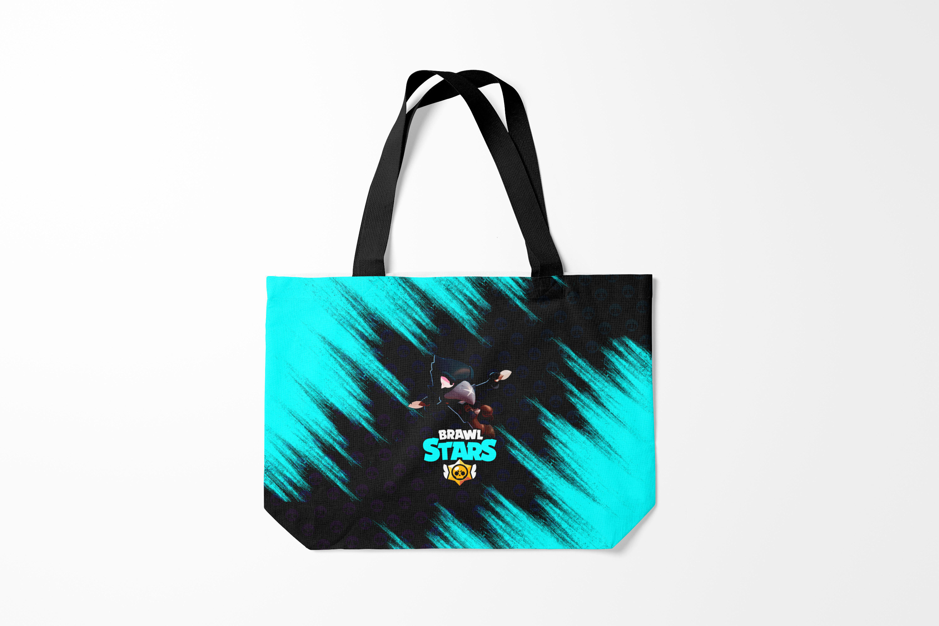 

Сумка шoппер унисекс Burnettie Brawl Stars CROW, черный; бирюзовый, Brawl Stars CROW
