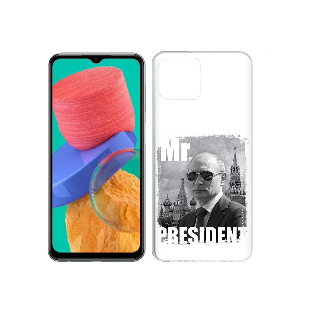 

Чехол MyPads Tocco для Samsung Galaxy M33 Путин (PT227322.603.141), Прозрачный, Tocco