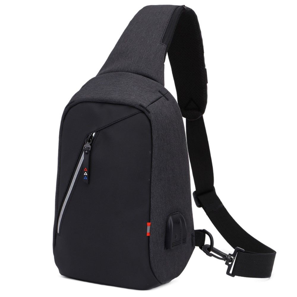 Сумка-слинг унисекс Grand Price Chest Bag ZZRS 6029, 32х22х10 см черный