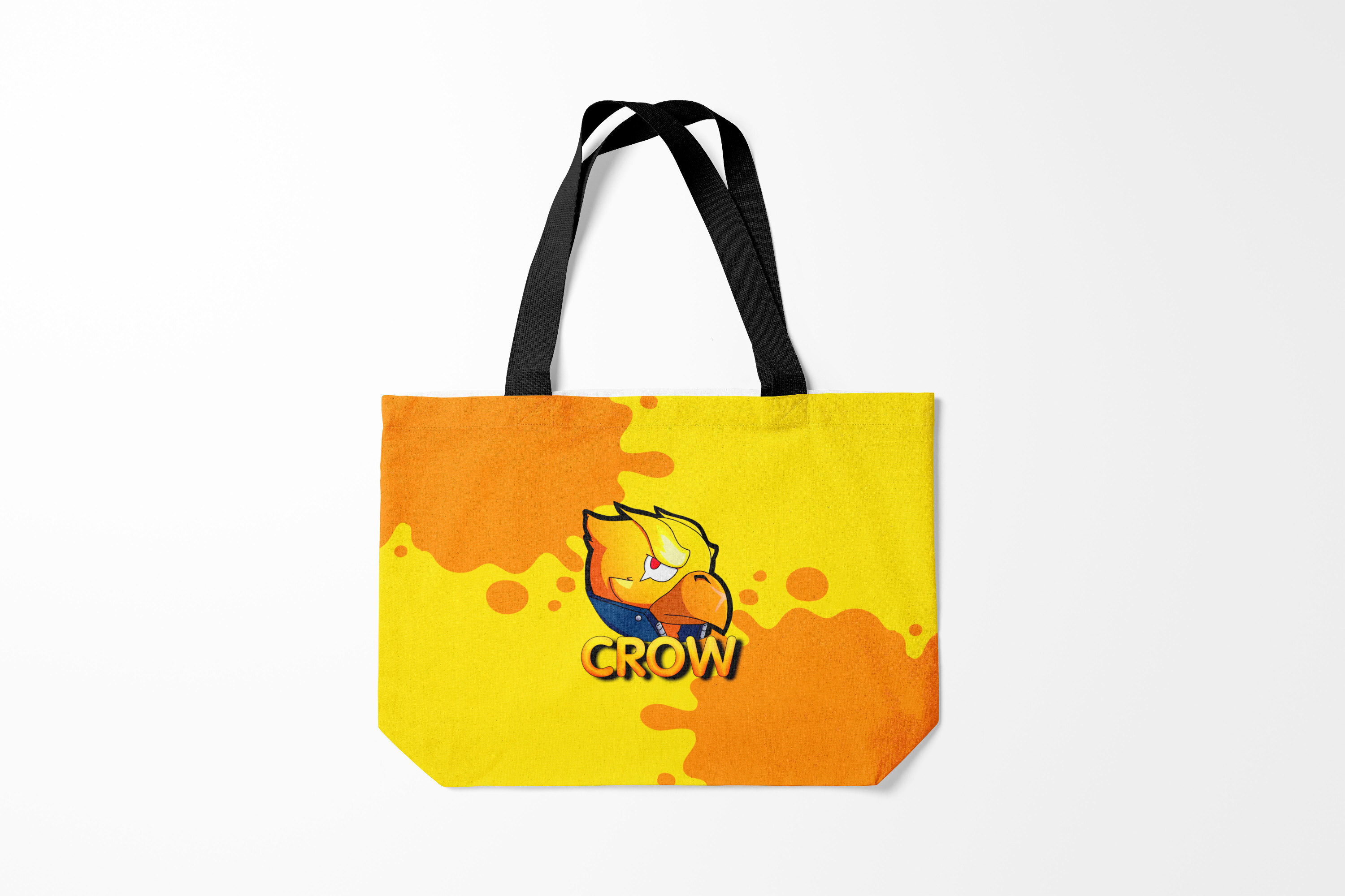 

Сумка шoппер унисекс Burnettie Brawl Stars Crow, желтый, Brawl Stars Crow
