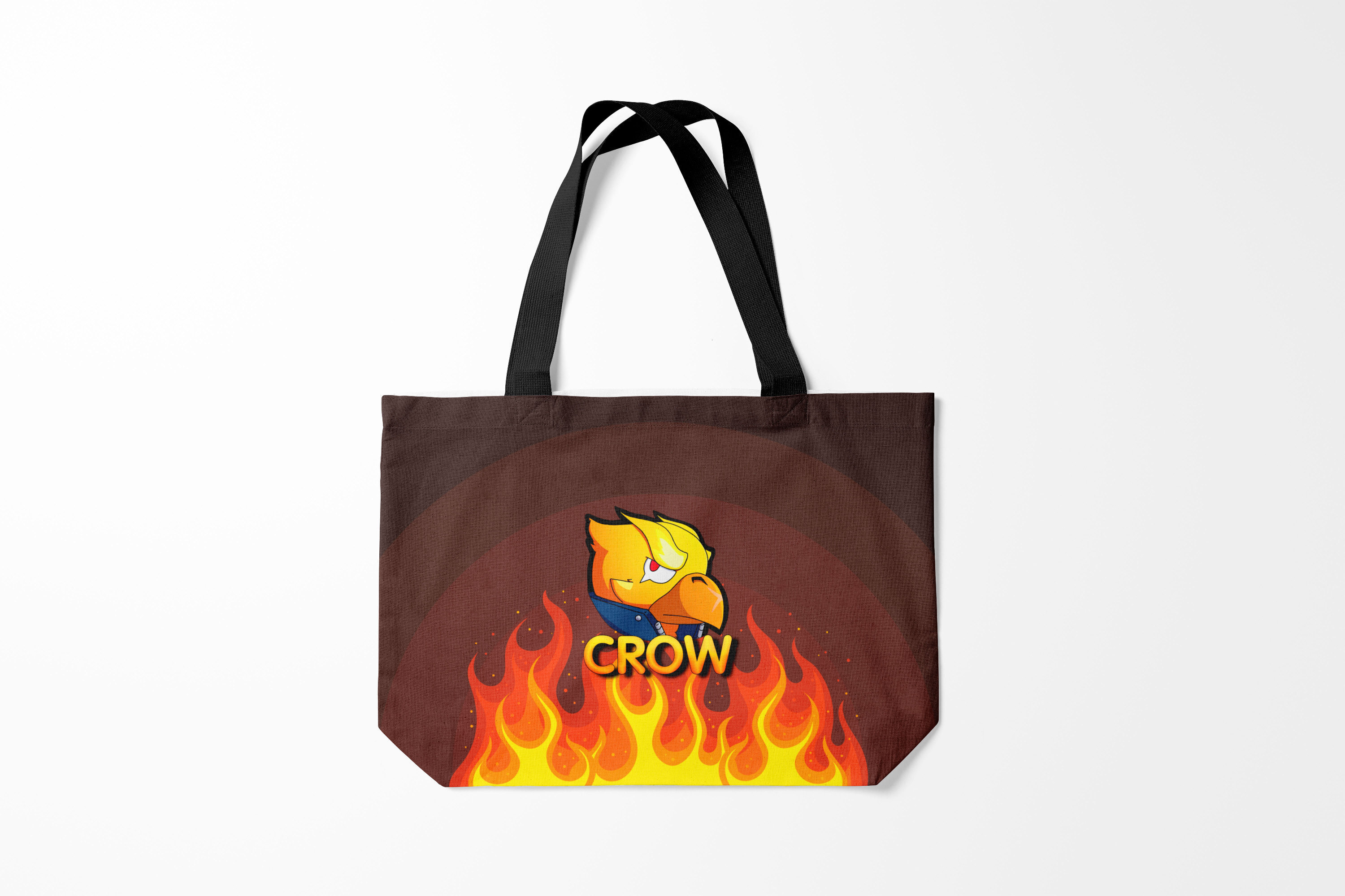 

Сумка шoппер унисекс Burnettie Brawl Stars Crow, коричневый, Brawl Stars Crow