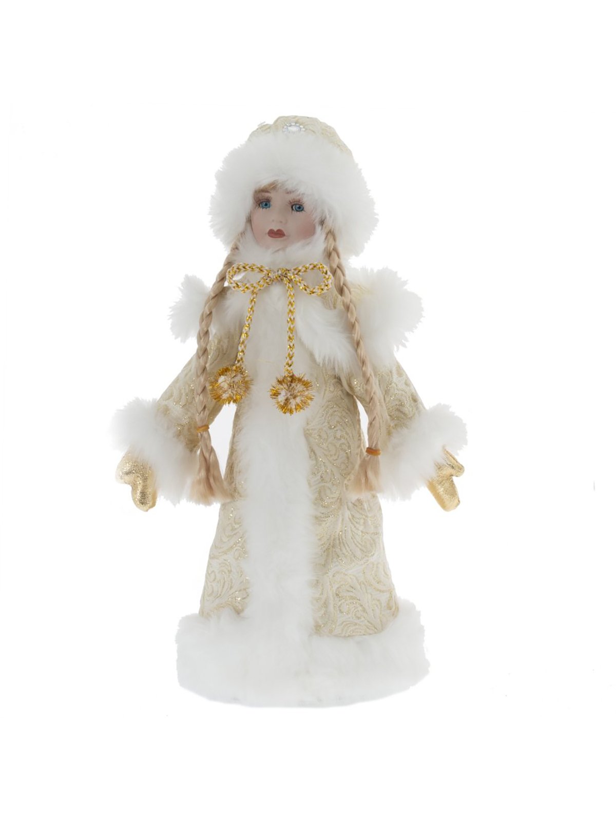 

Новогодняя фигурка Снегурочка Remecoclub 722239]REM 1 шт., Бежевый;белый