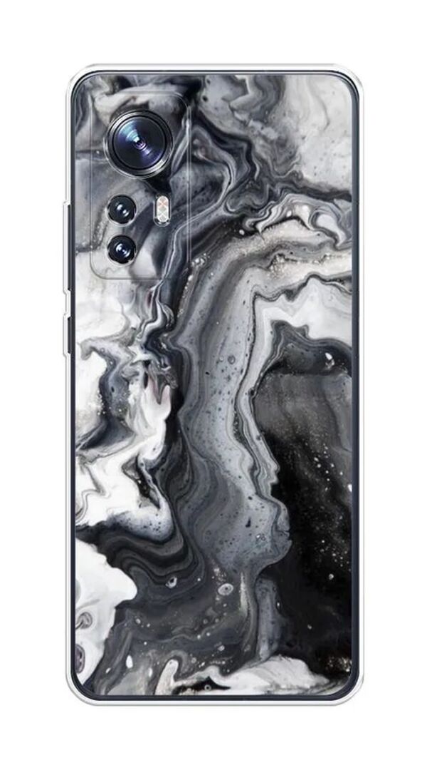 

Чехол Awog на Xiaomi 12S "Бело-черные сложные полосы", Белый;черный, 316050-3