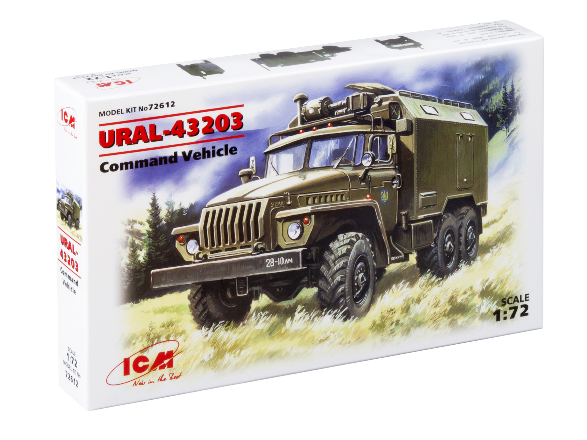 

Сборная модель ICM 1/72 Подвижный командный пункт УРАЛ-43203 72612