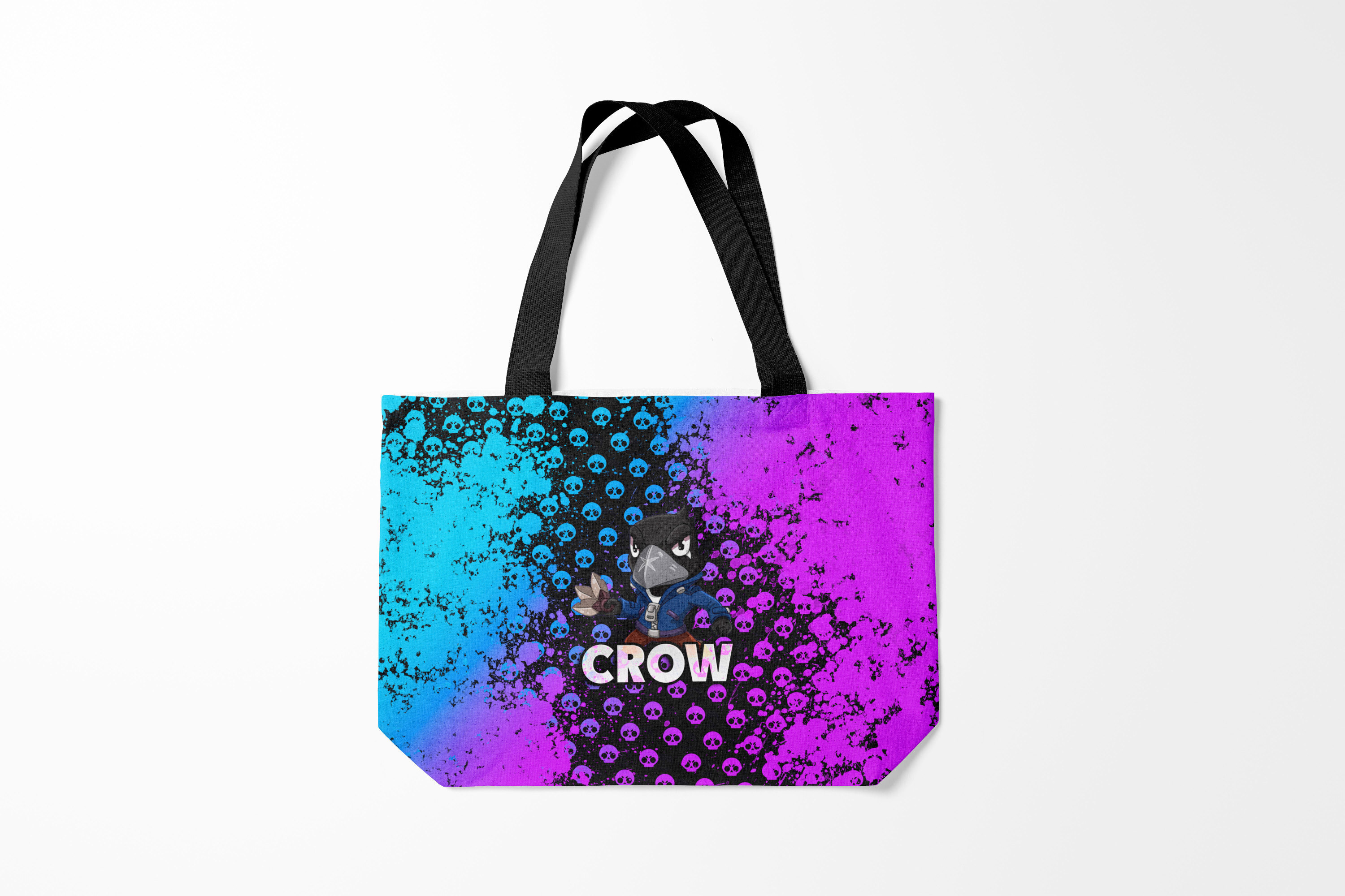 

Сумка шoппер унисекс Burnettie Brawl Stars CROW, фиолетовый; черный, Brawl Stars CROW