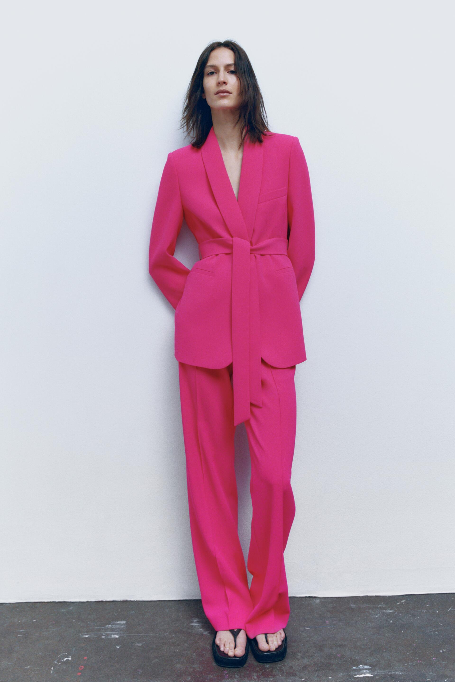 

Брюки женские ZARA 02216483 розовые XL (доставка из-за рубежа), 02216483