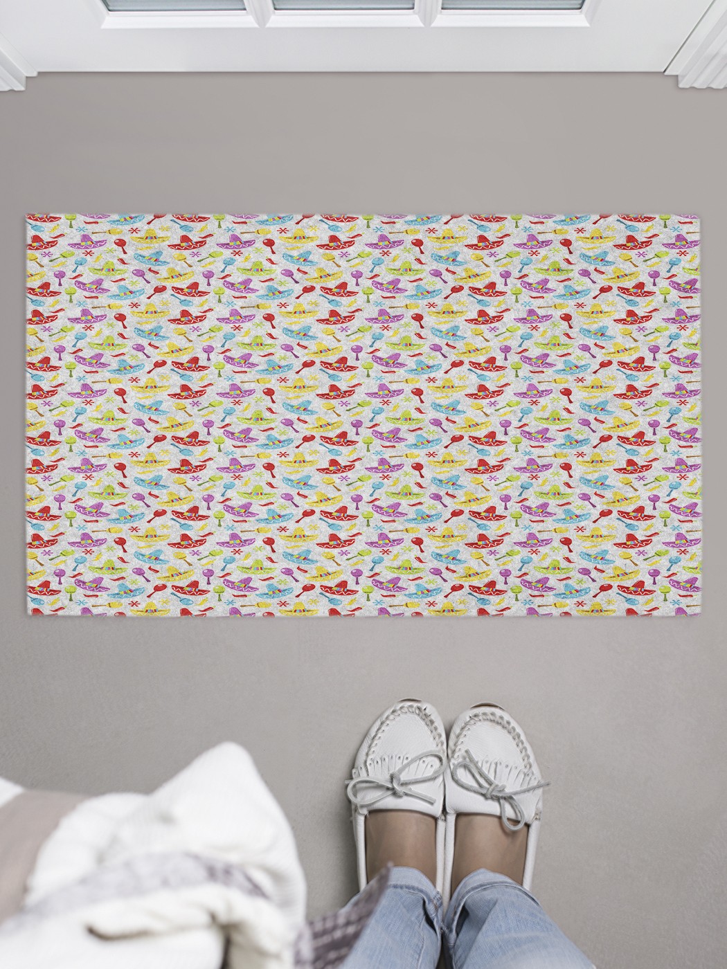 

Придверный коврик в прихожую для обуви, на резиновой основе, 75x45 см door_50249 JoyArty