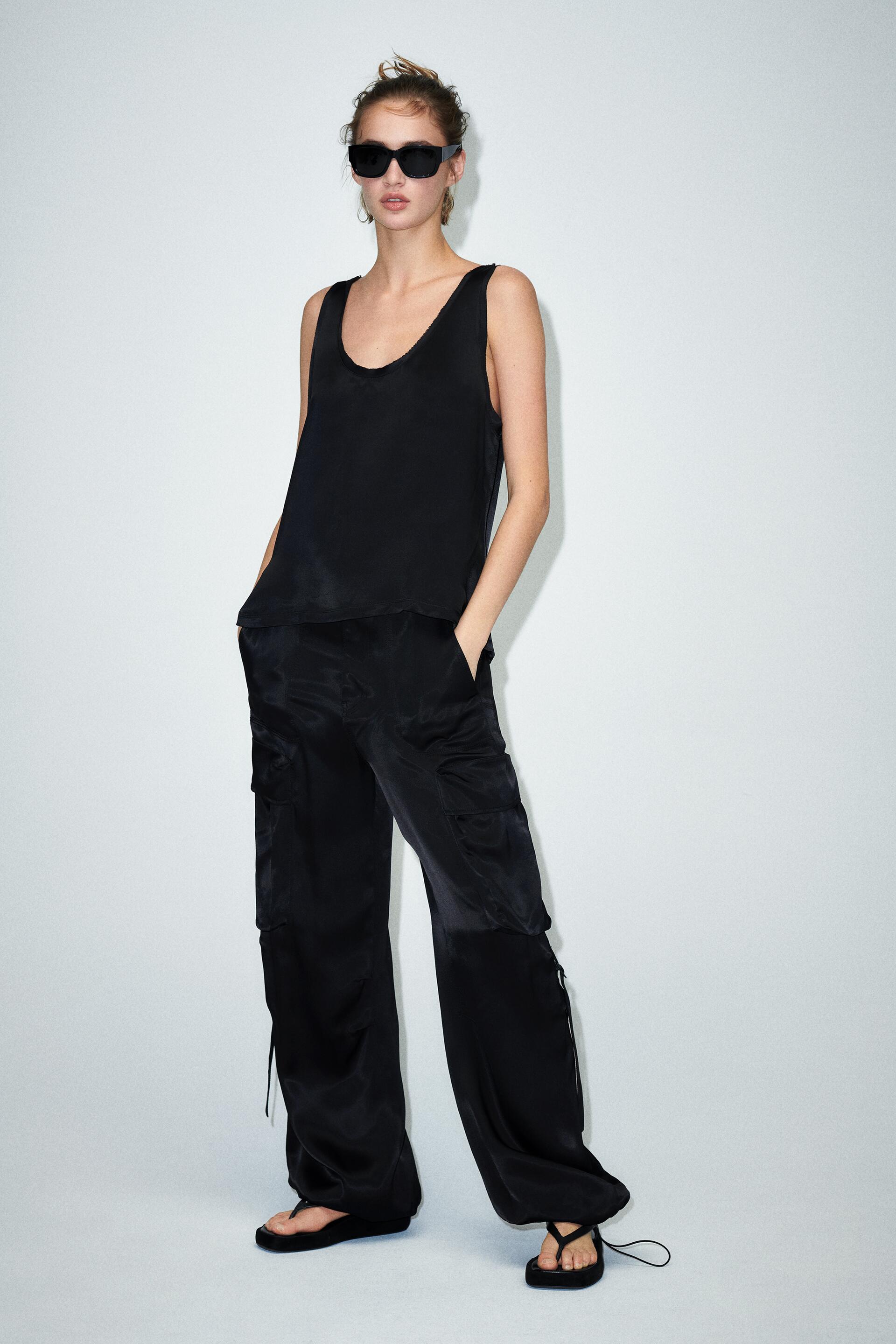 

Брюки женские ZARA 02217966 черные M (доставка из-за рубежа), 02217966