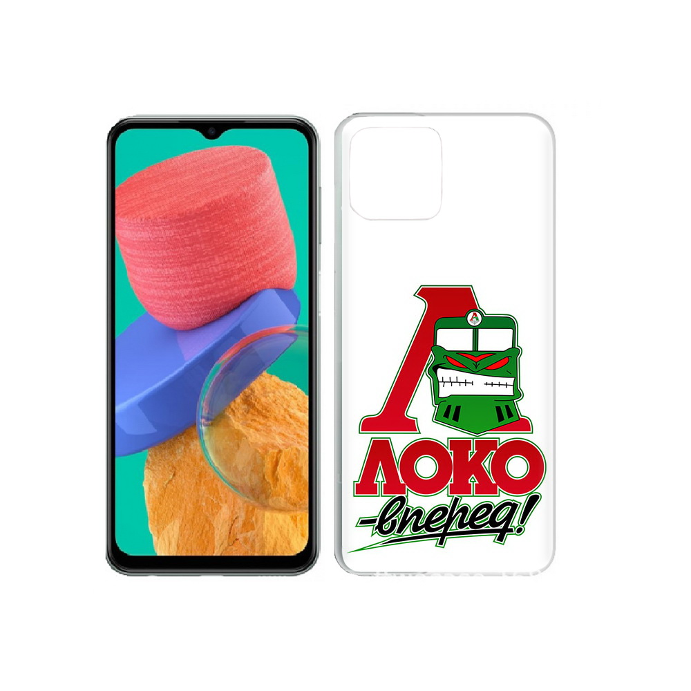 

Чехол MyPads Tocco для Samsung Galaxy M33 ФК локо вперед (PT227322.603.181), Прозрачный, Tocco