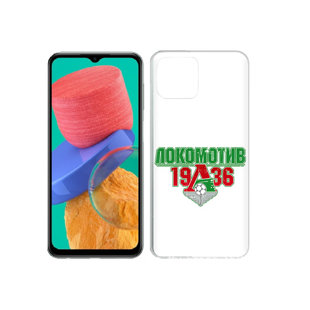 

Чехол MyPads Tocco для Samsung Galaxy M33 ФК локомотив 1936 (PT227322.603.182), Прозрачный, Tocco
