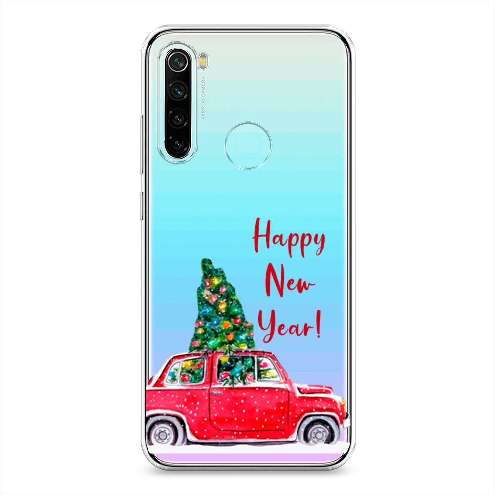 

Чехол на Xiaomi Redmi Note 8 "Happy New Year", Красный;зеленый, 36550-5