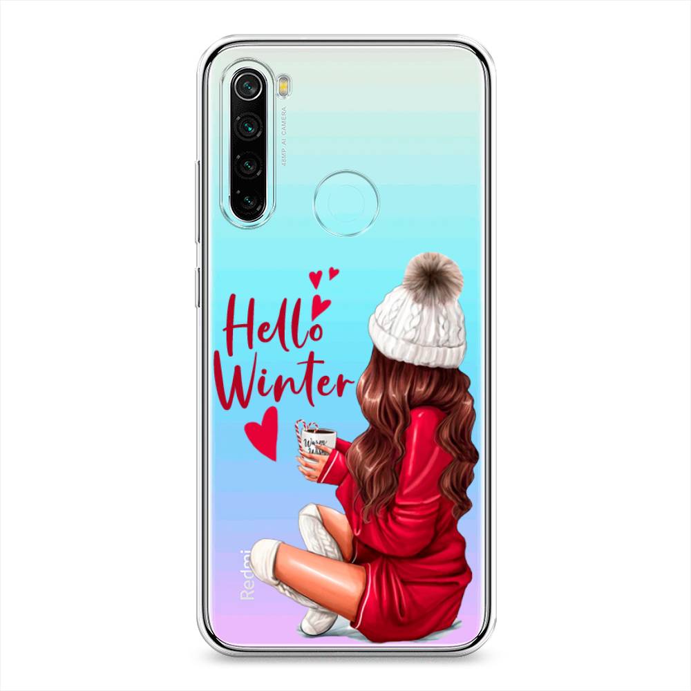 

Чехол на Xiaomi Redmi Note 8 "Hello winter", Красный;белый;коричневый, 36550-5