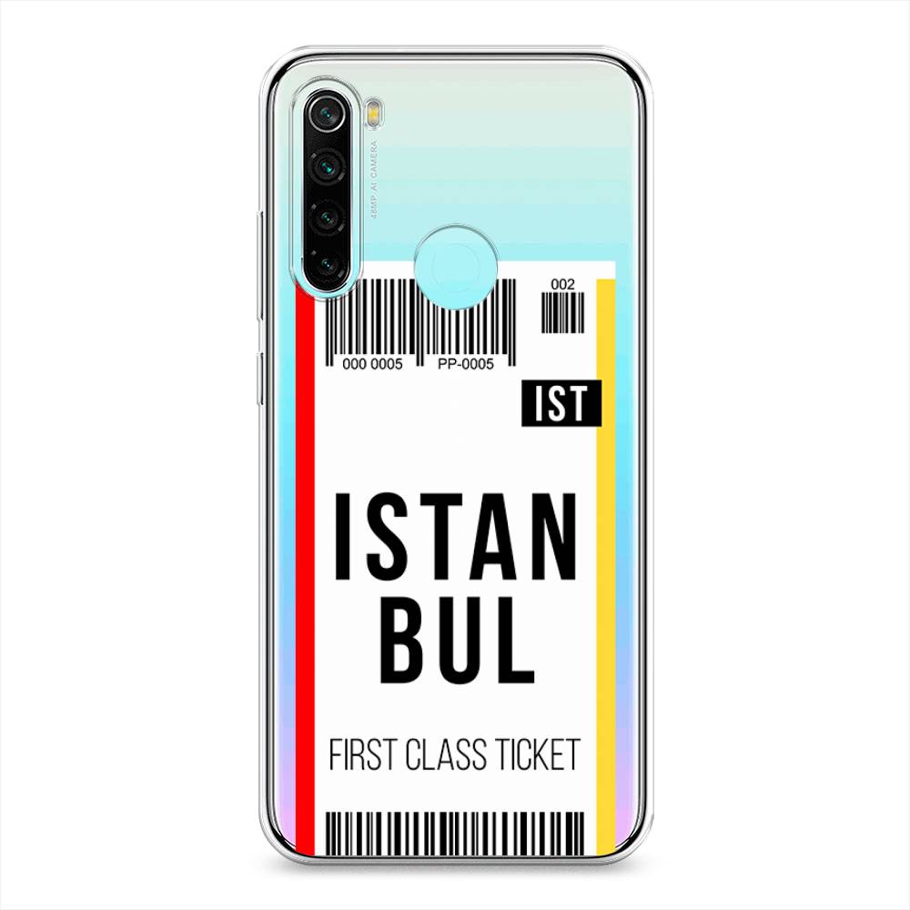 

Чехол на Xiaomi Redmi Note 8 "Билет в Стамбул", Белый;черный;красный, 36550-6