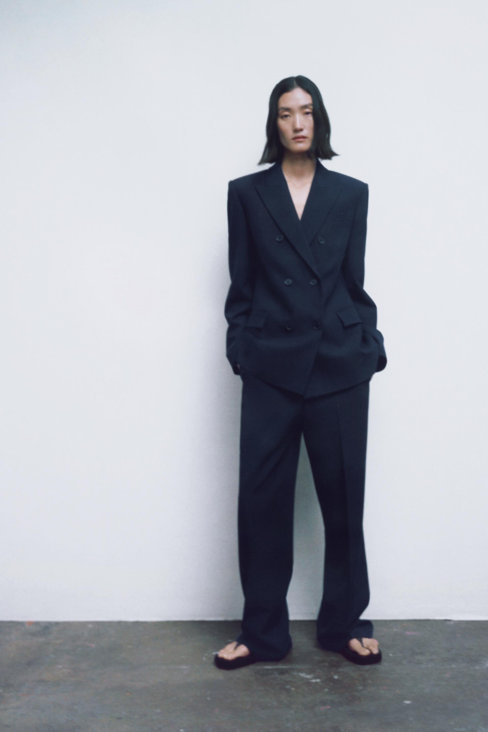 

Брюки женские ZARA 02239707 синие M (доставка из-за рубежа), Синий, 02239707