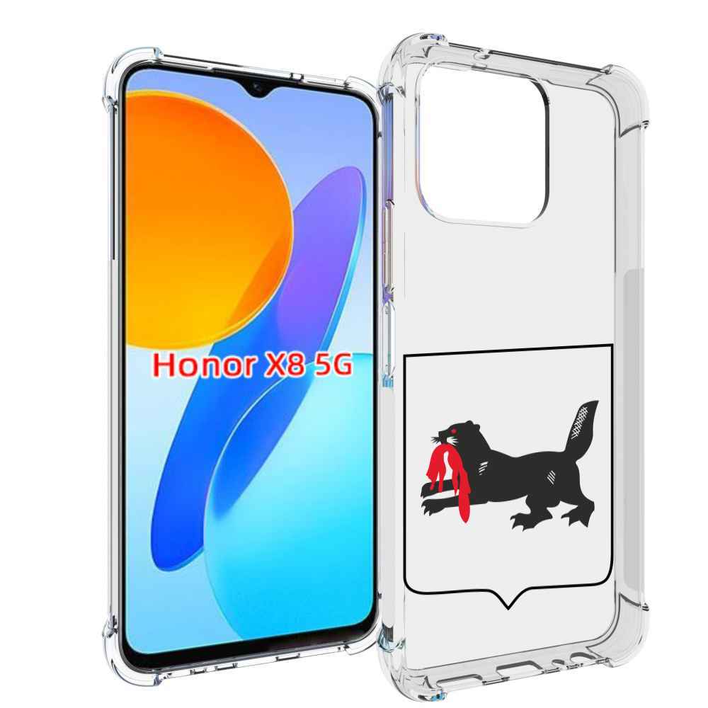 

Чехол MyPads герб-игркутскои-области для Honor X8 5G, Прозрачный, Tocco
