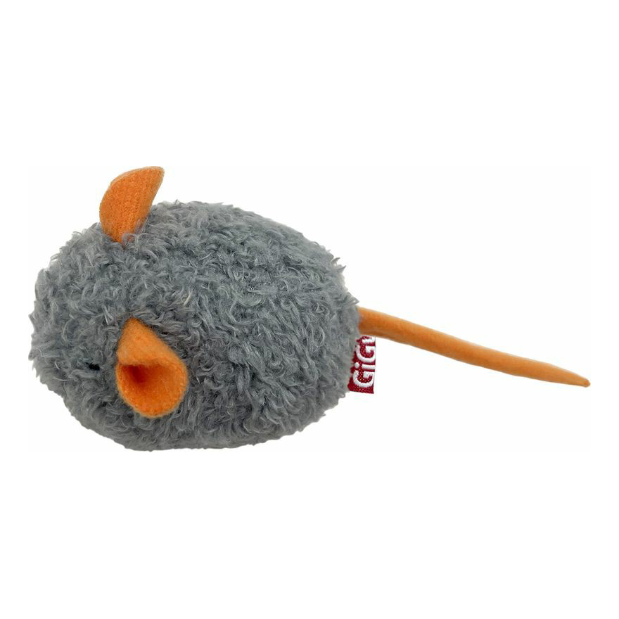 Игрушка для кошек GiGwi Мышка со звуковым чипом с оранжевыми ушами