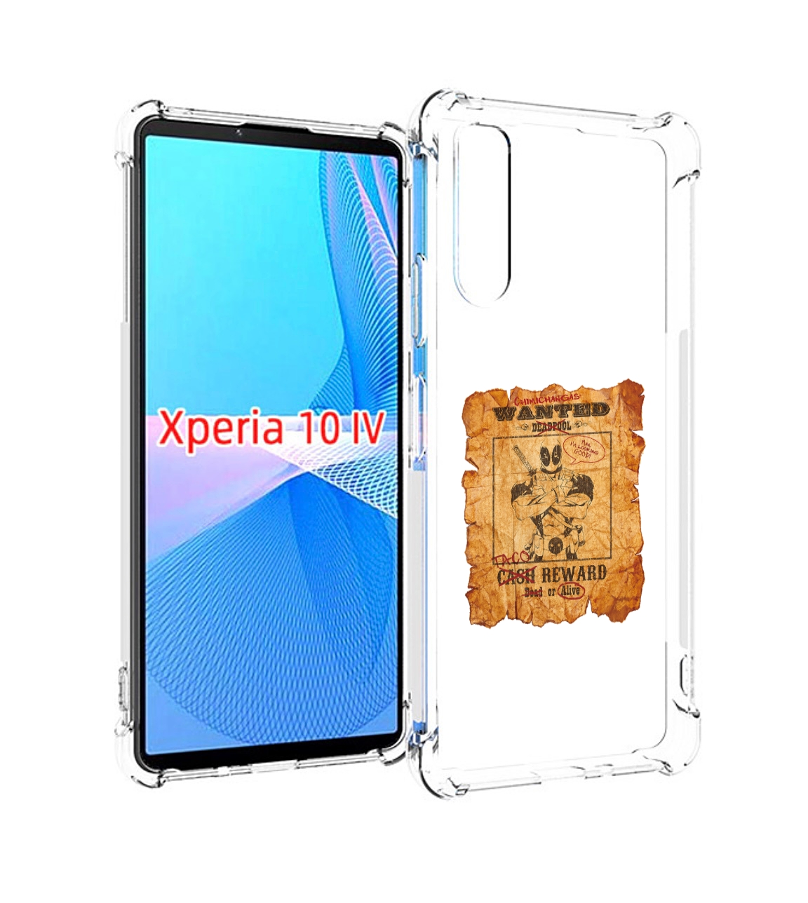 фото Чехол mypads дедпул для sony xperia 10 iv (10-4)