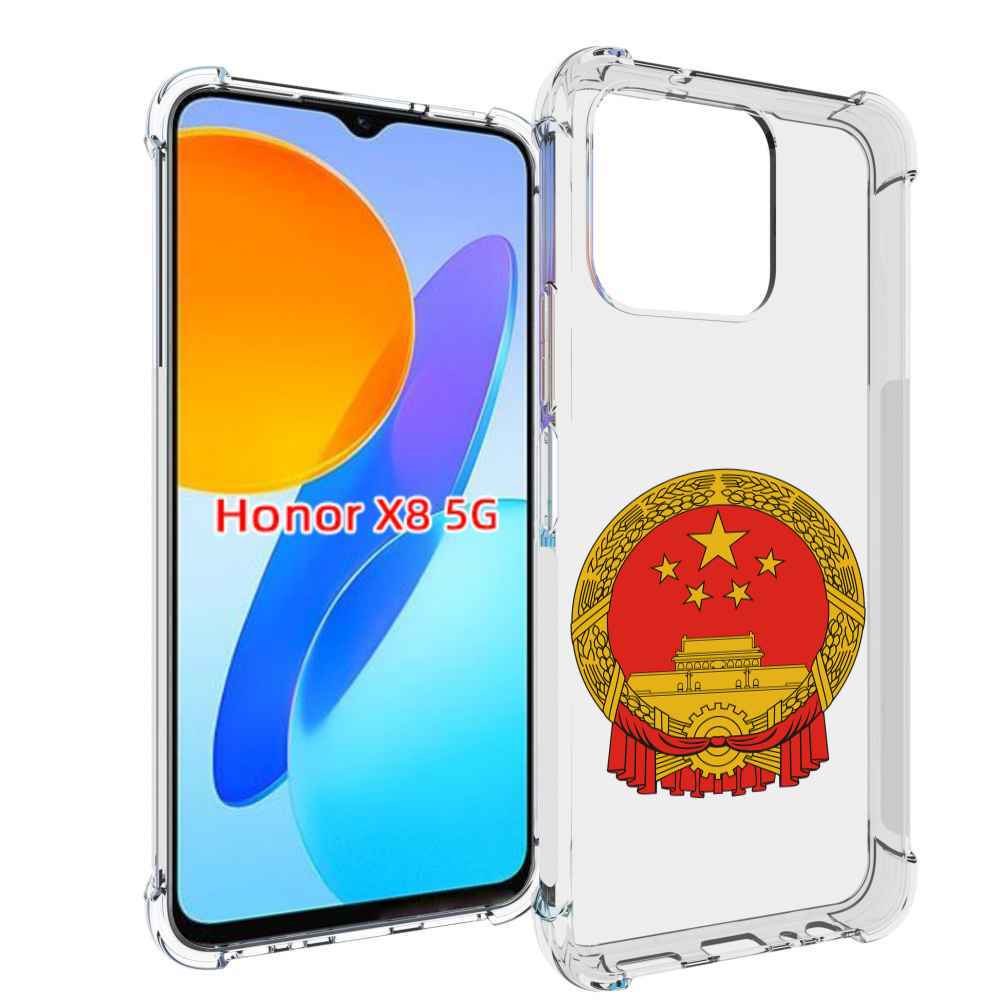 

Чехол MyPads герб-китаи для Honor X8 5G, Прозрачный, Tocco