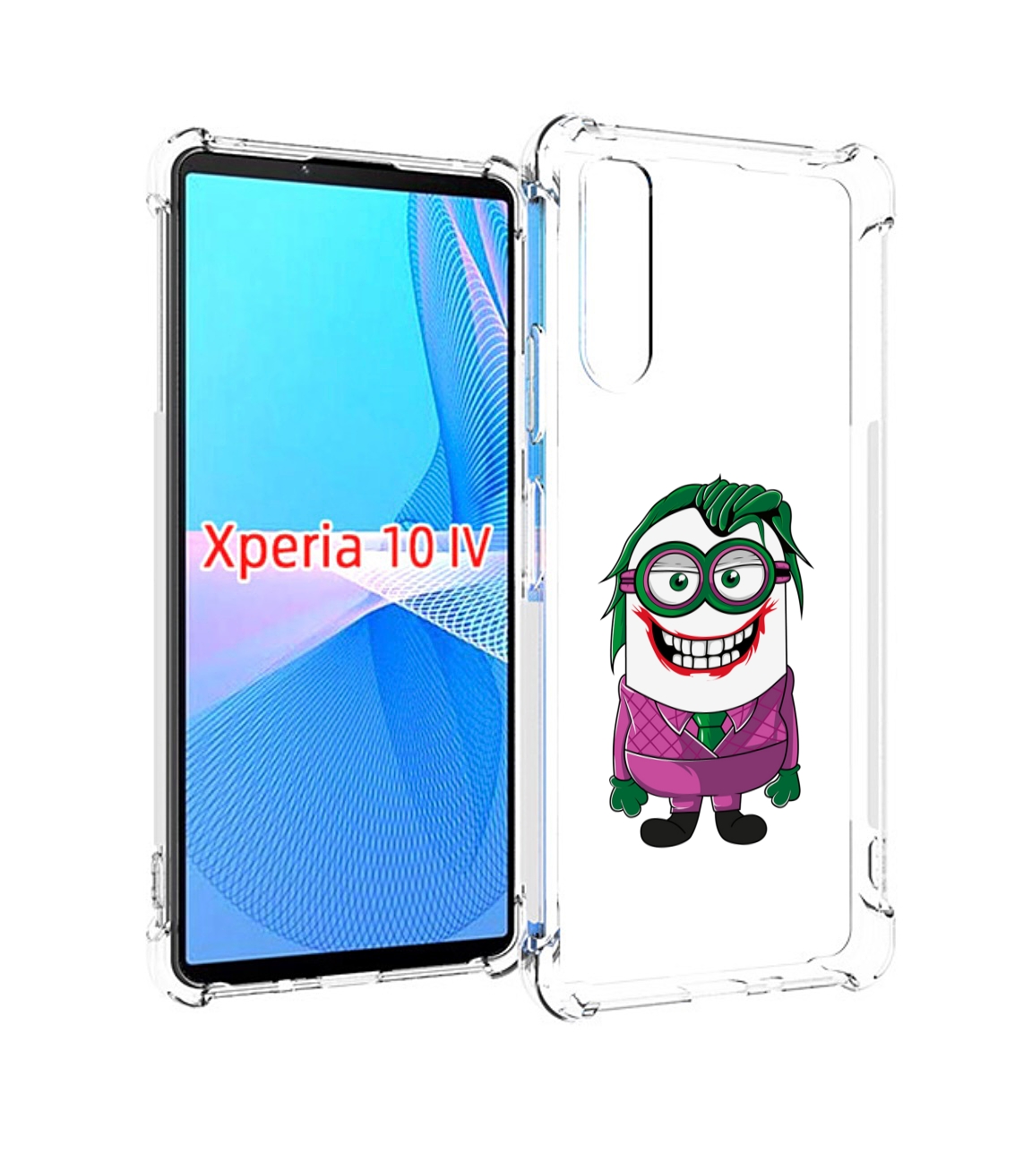 

Чехол MyPads джокер миньон для Sony Xperia 10 IV (10-4), Прозрачный, Tocco