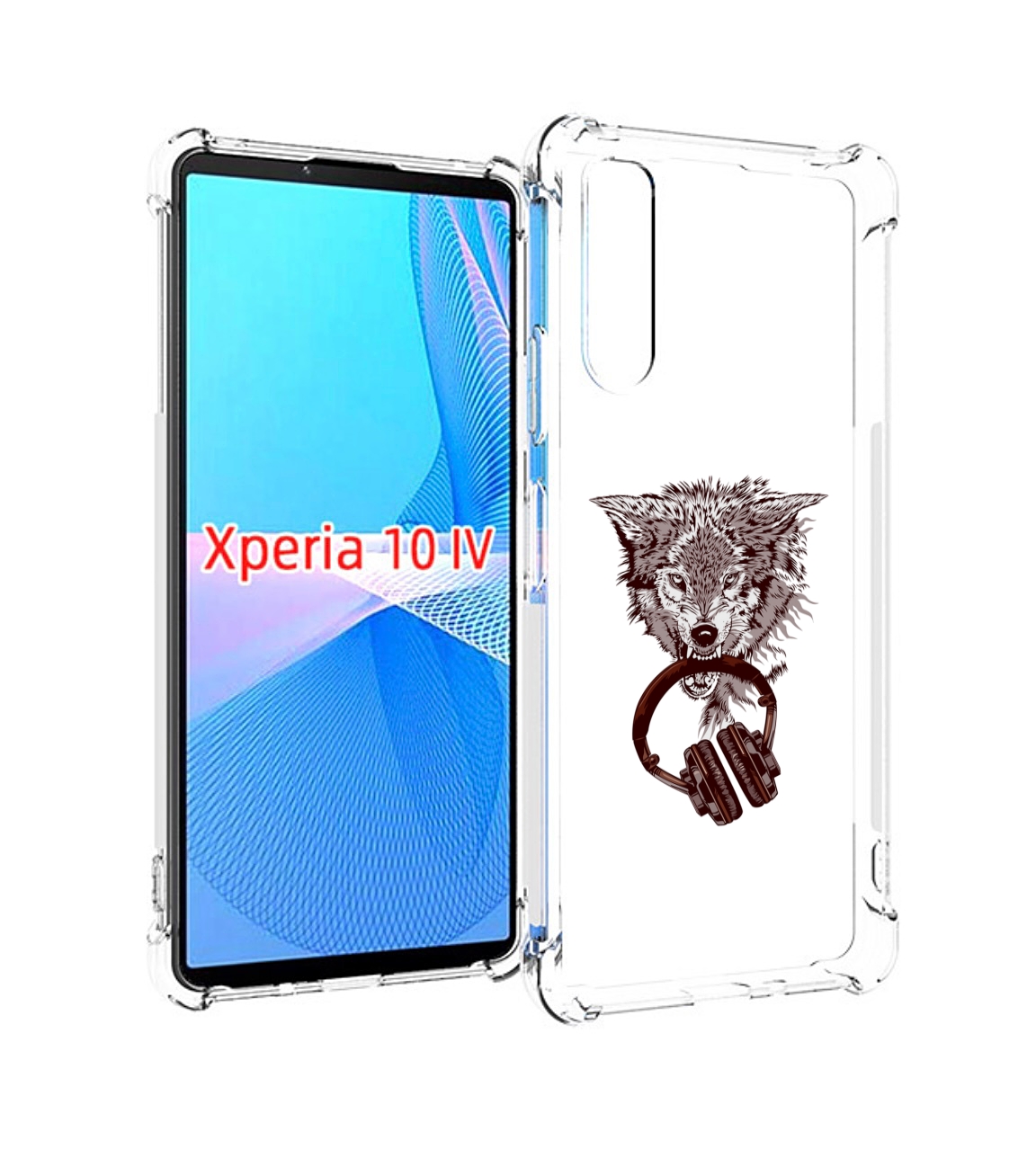 фото Чехол mypads дикий волк для sony xperia 10 iv (10-4)