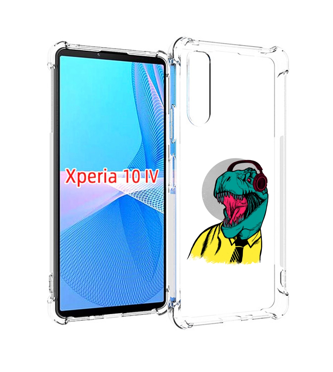 

Чехол MyPads дино для Sony Xperia 10 IV (10-4), Прозрачный, Tocco
