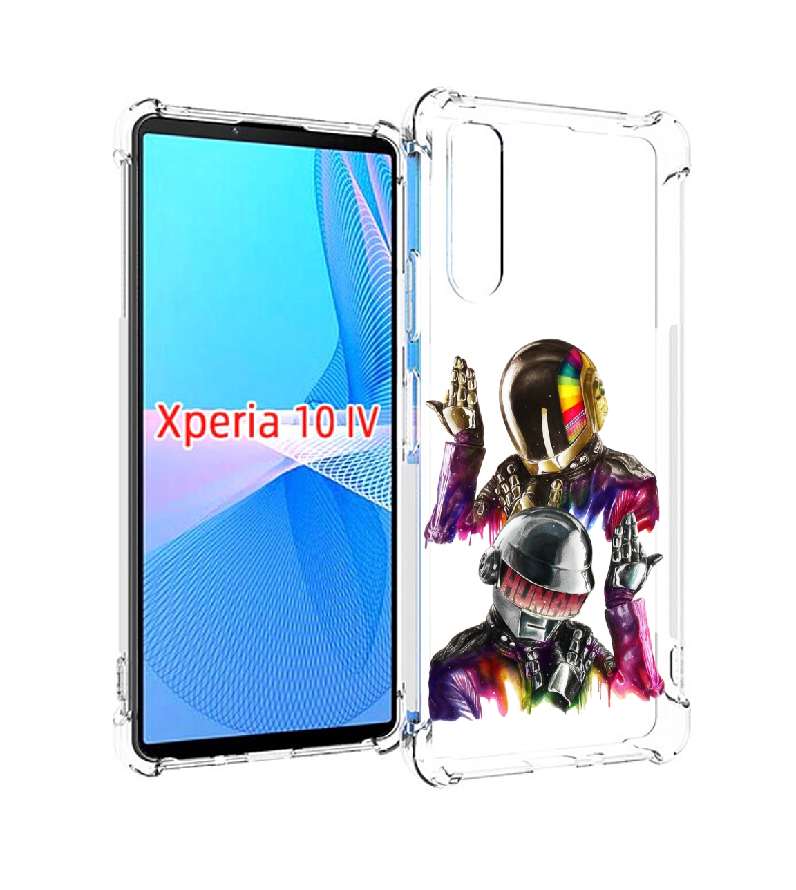 

Чехол MyPads диско космонавты для Sony Xperia 10 IV (10-4), Прозрачный, Tocco