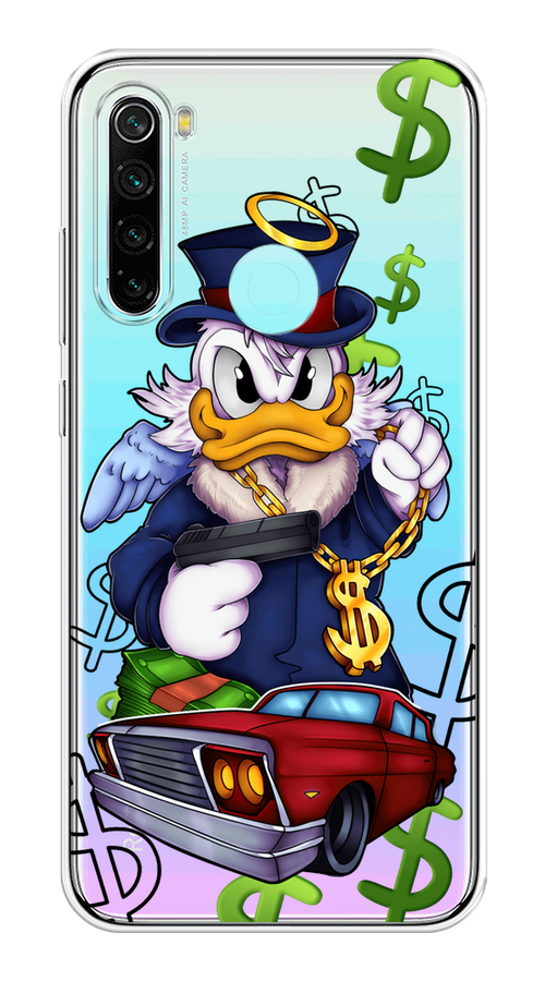 

Чехол на Xiaomi Redmi Note 8 "Scrooge McDuck with a Gold Chain", Красный;синий;белый, 36550-6