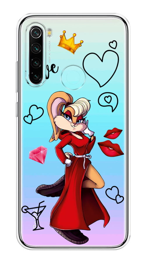 

Чехол на Xiaomi Redmi Note 8 "Rich Lola Bunny", Красный;бежевый;оранжевый, 36550-6