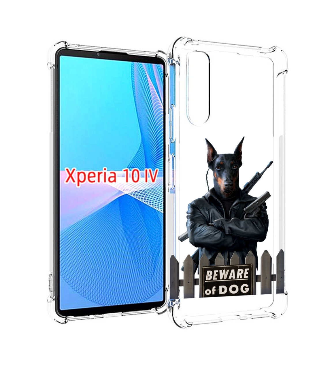 

Чехол MyPads доберман для Sony Xperia 10 IV (10-4), Прозрачный, Tocco