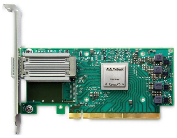 фото Сетевая карта mellanox mcx515a-ccat (1 порт) - pci express 3.0 x16, 100gbe