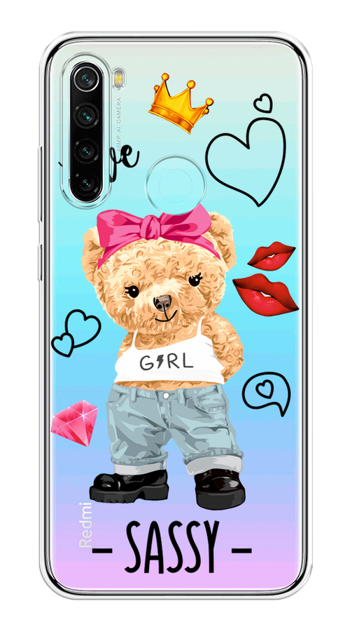 

Чехол на Xiaomi Redmi Note 8 "Sugar Mommy", Голубой;белый;розовый, 36550-6