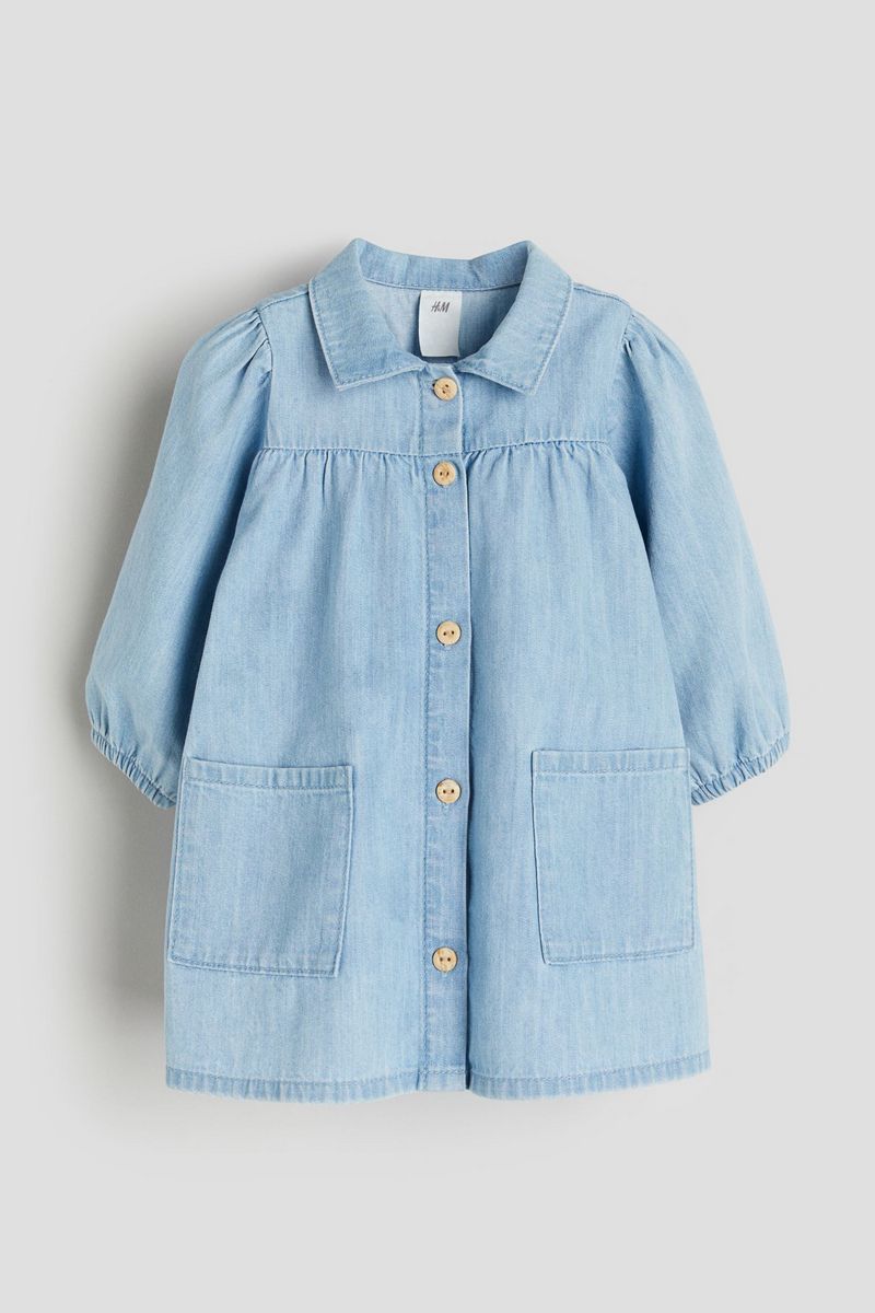 

Платье детское H&M 1199526, Светлый деним синего цвета, 92, Голубой, 1199526