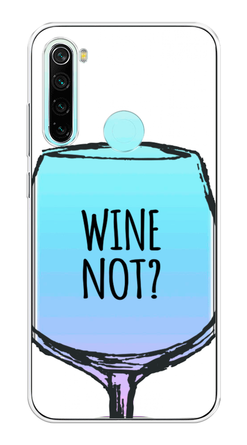 

Чехол на Xiaomi Redmi Note 8 "Wine not White", Белый, 36550-6