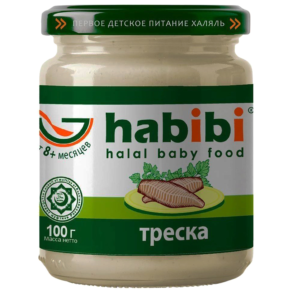 фото Пюре habibi из трески, с 8 месяцев, 100 г