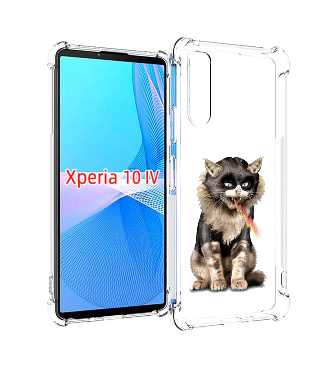 

Чехол MyPads дьяволский кот для Sony Xperia 10 IV (10-4), Прозрачный, Tocco