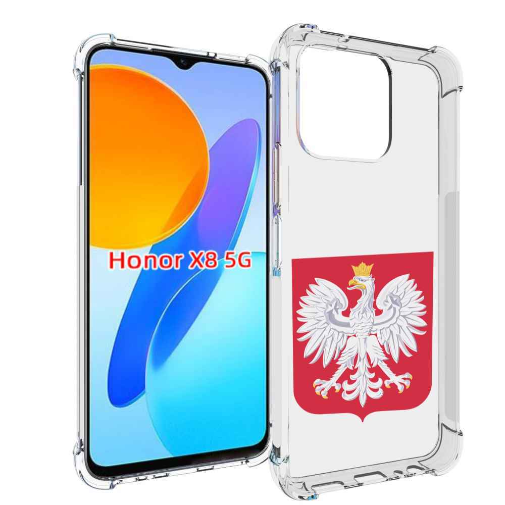 

Чехол MyPads герб-польши для Honor X8 5G, Прозрачный, Tocco