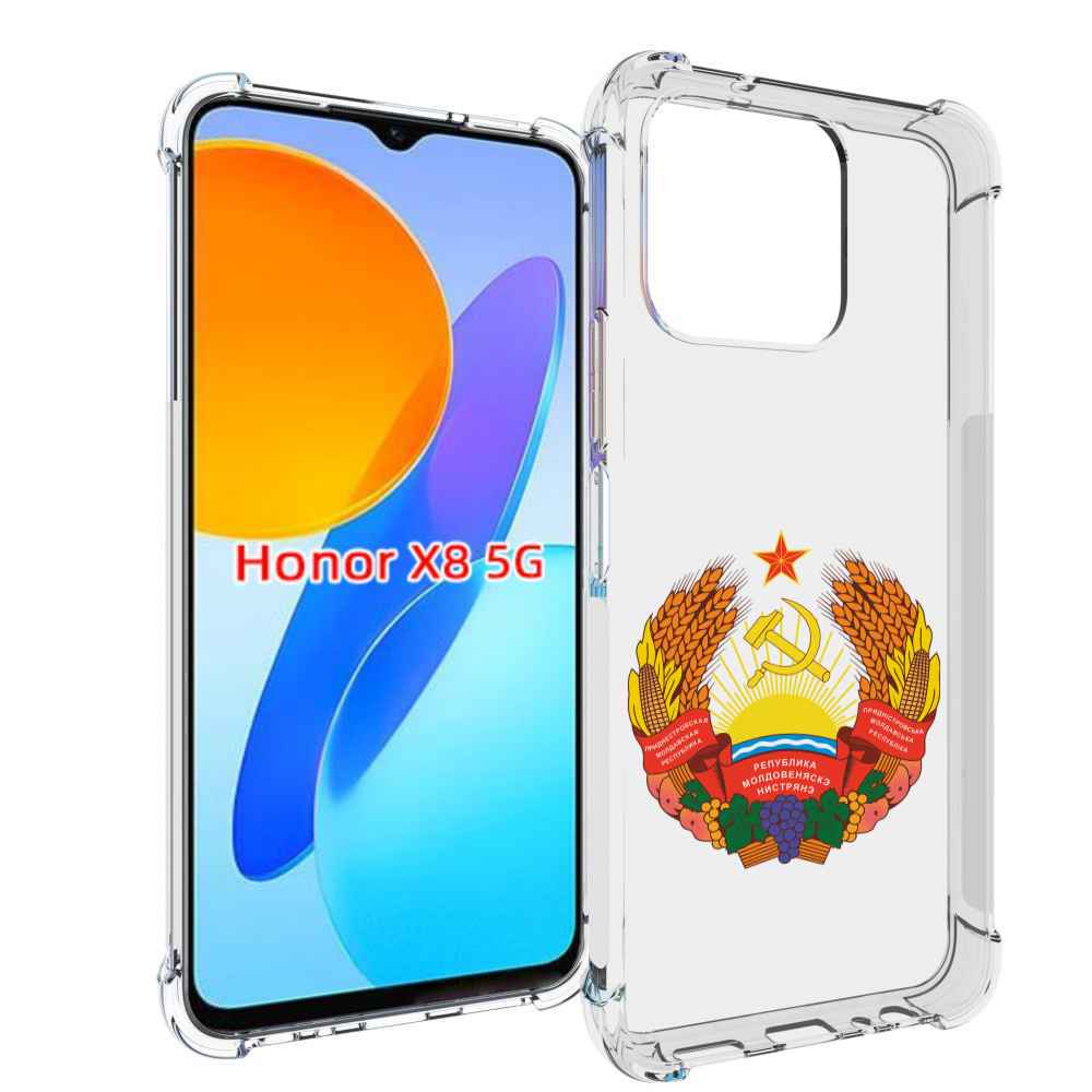 

Чехол MyPads герб-приднестровья для Honor X8 5G, Прозрачный, Tocco