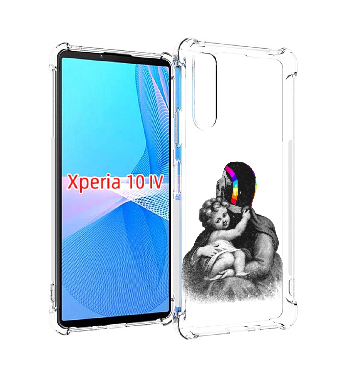 

Чехол MyPads защитник в шлеме для Sony Xperia 10 IV (10-4), Прозрачный, Tocco