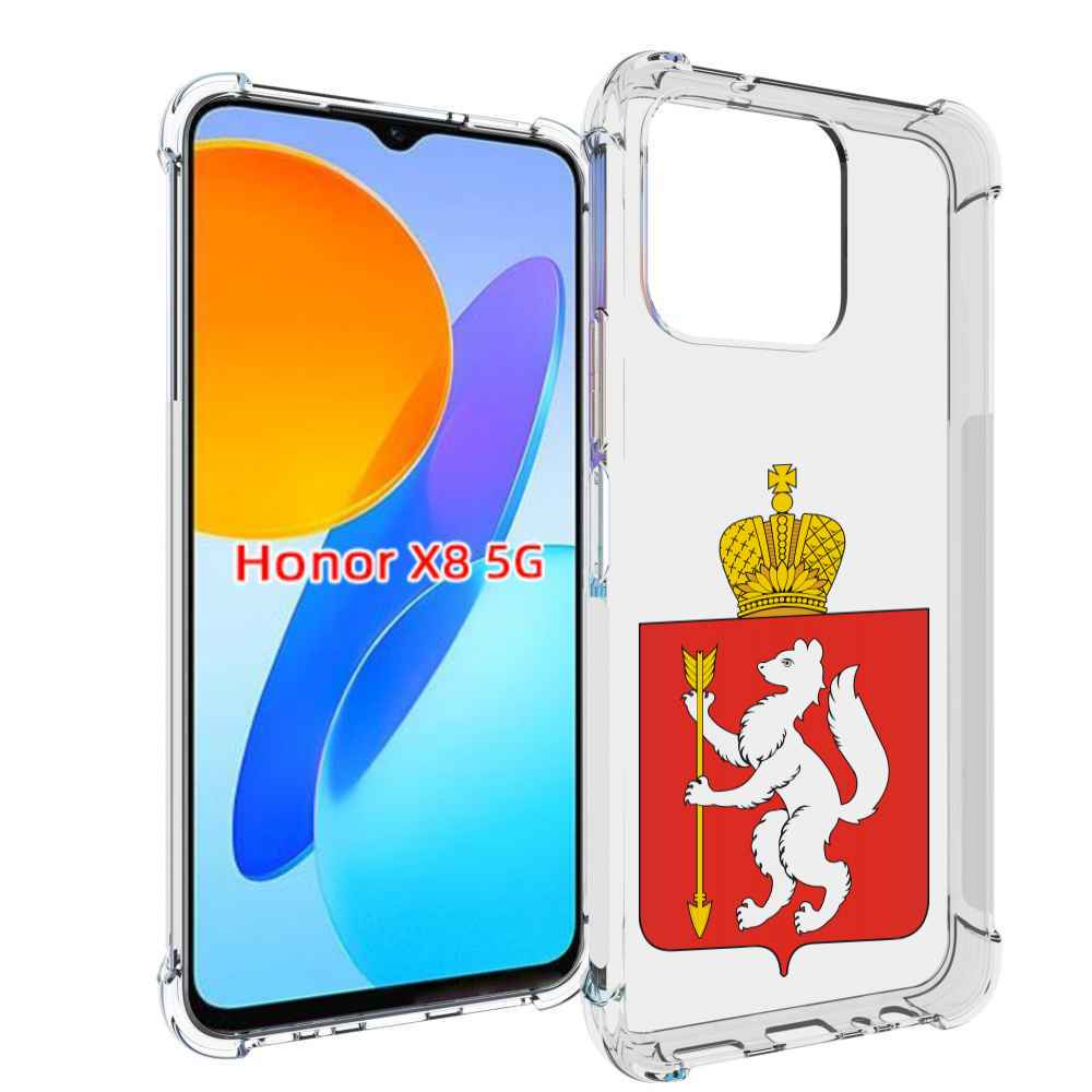 

Чехол MyPads герб-свердловская-область-екатеринбург для Honor X8 5G, Прозрачный, Tocco