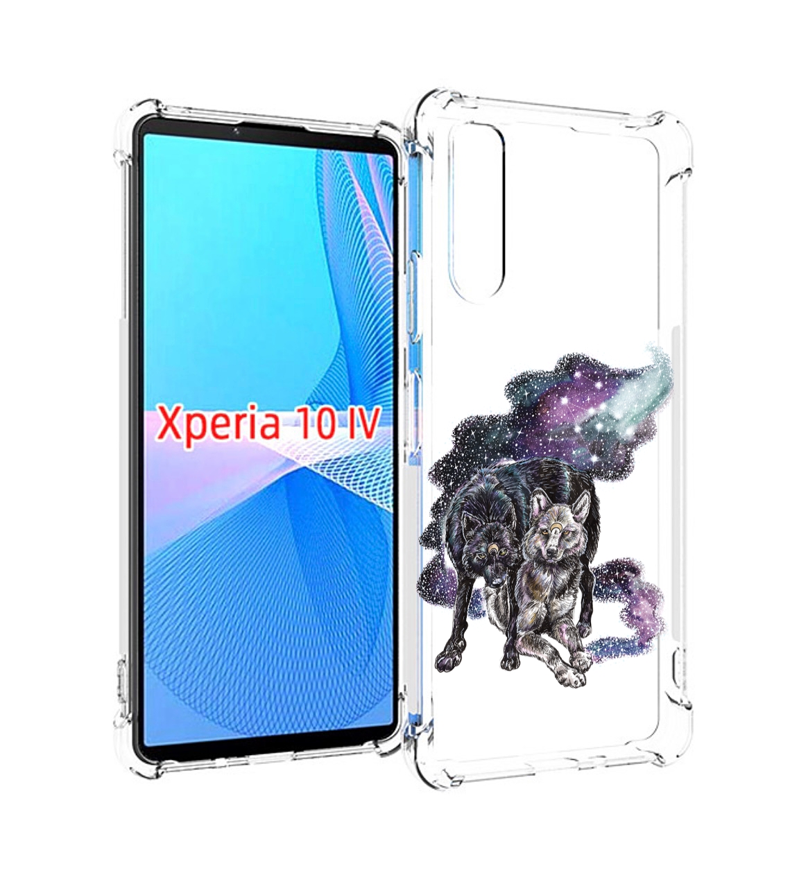 

Чехол MyPads звездные волки для Sony Xperia 10 IV (10-4), Прозрачный, Tocco