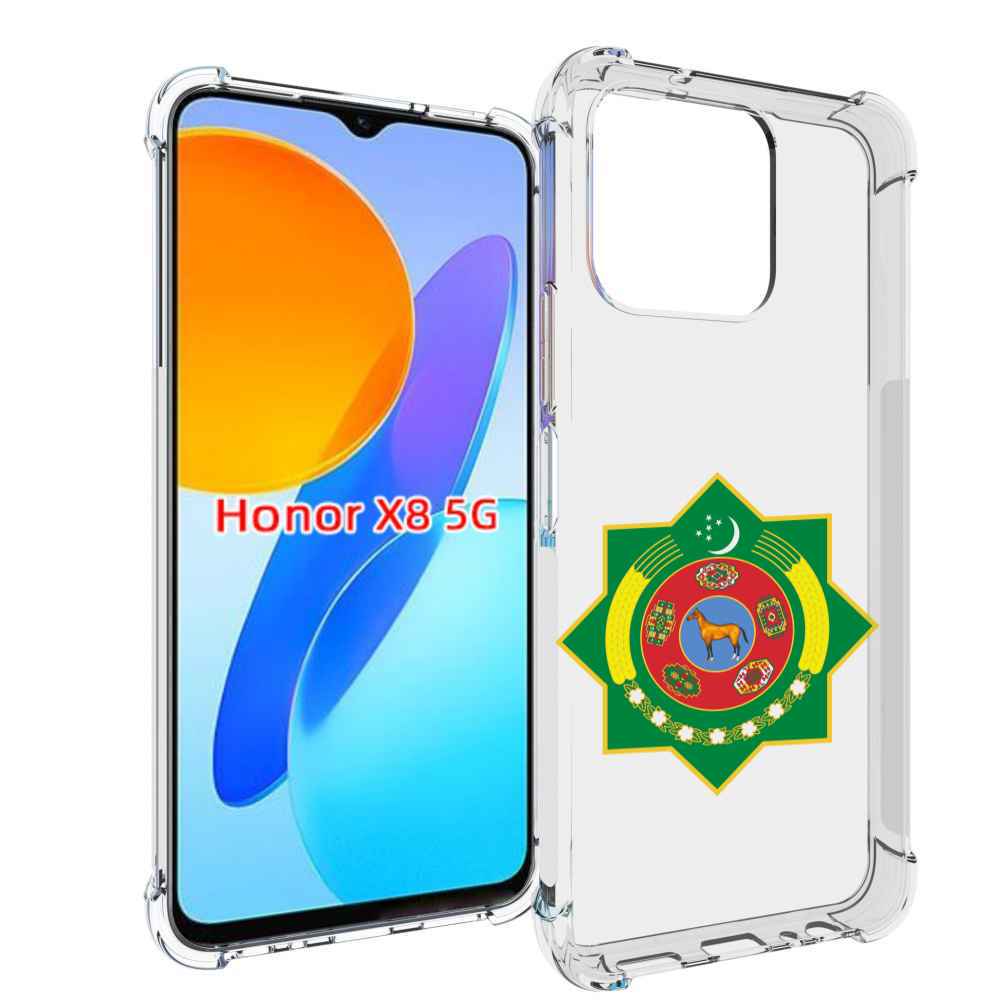 

Чехол MyPads герб-туркменистан для Honor X8 5G, Прозрачный, Tocco