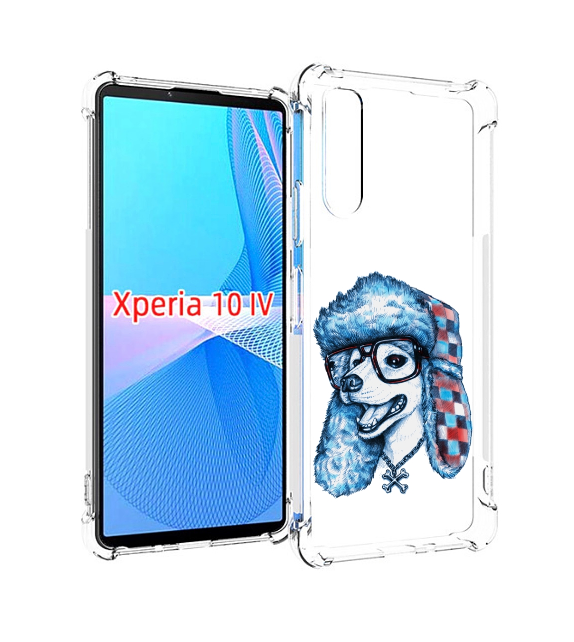 

Чехол MyPads зимний пес для Sony Xperia 10 IV (10-4), Прозрачный, Tocco
